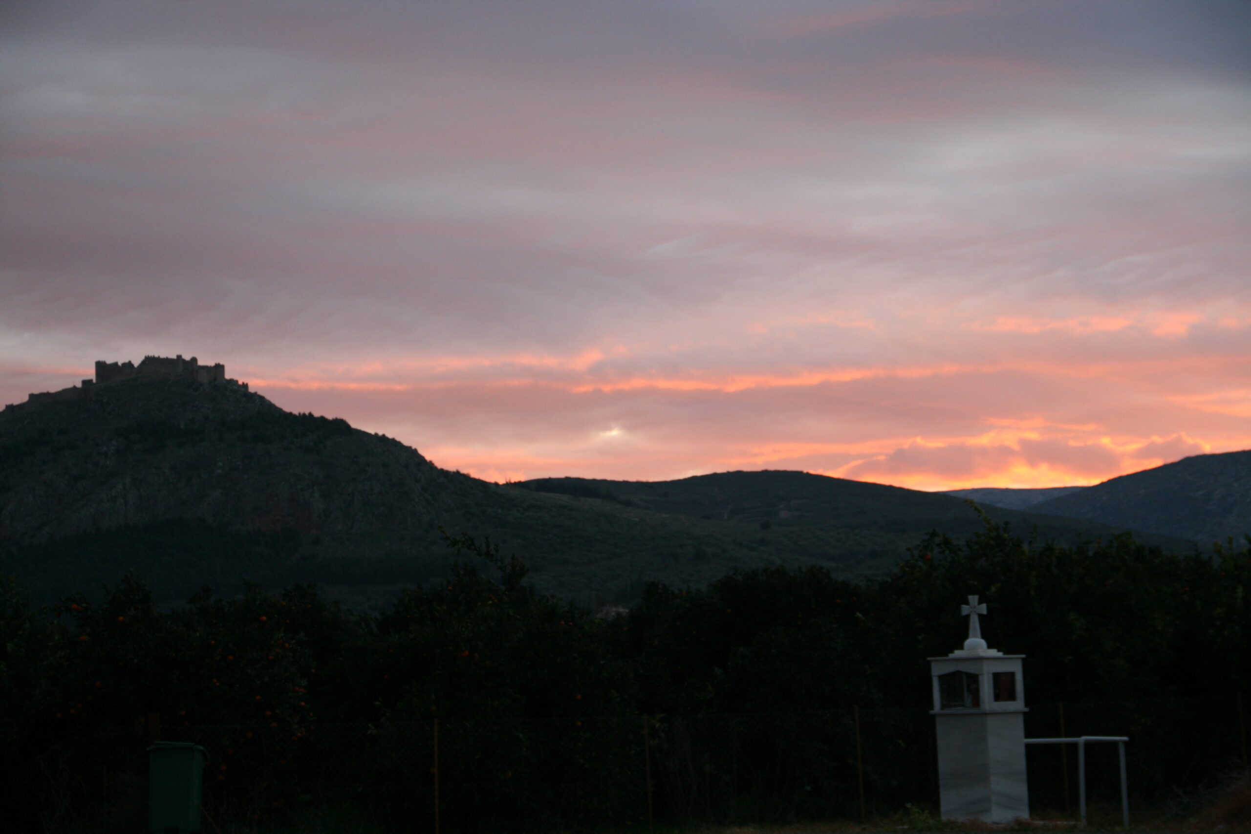 Κάστρο Άργους Ηλιοβασίλεμα
