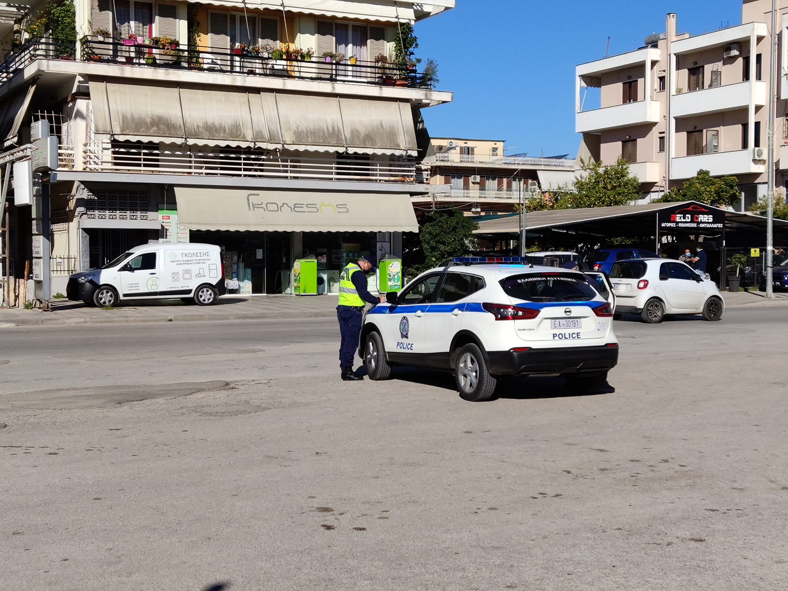 Έλεγχοι από την αστυνομία για τήρηση των μέτρων του lockdown στο Ναύπλιο