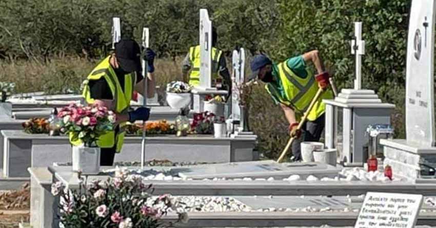 Ερίζουν για την πατρότητα του καθαρισμού του νεκροταφείου στο Δρέπανο