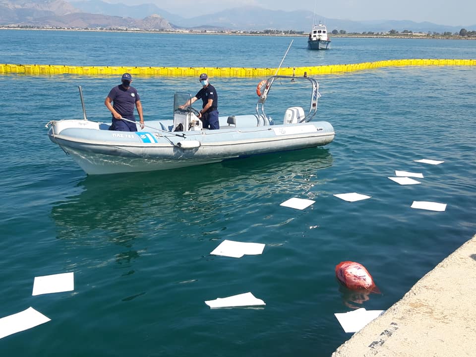 Λιμεναρχείο: Άσκηση καταπολέμησης εικονικής ρύπανσης στο λιμάνι του Ναυπλίου