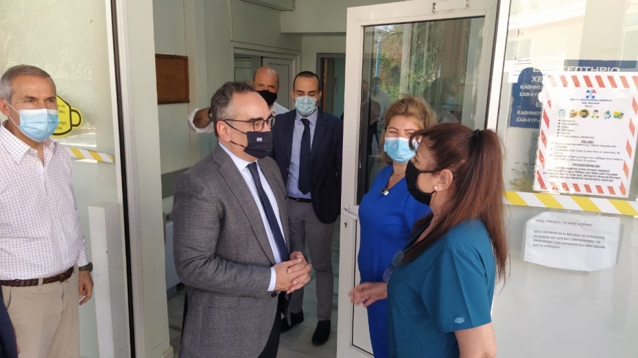 Επίσκεψη Αναπληρωτή Υπουργού Υγείας Β. Κοντοζαμάνη σε υγειονομικές δομές του Νομού Λακωνίας