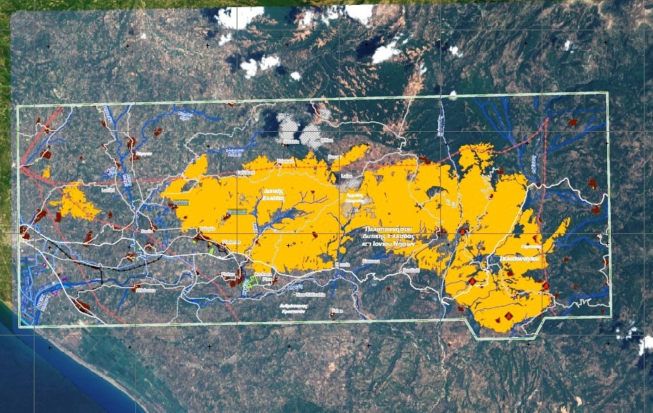 Ηλεία: Χιλιάδες στρέμματα καμένης γης - (χάρτης)