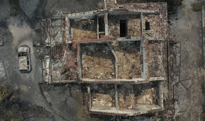 Σοκ και δέος: Η βιβλική καταστροφή στην Εύβοια από ψηλά