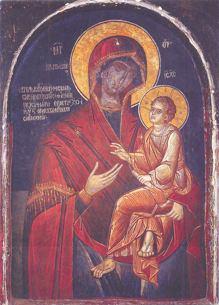 Η θαυματουργή εικόνα της Υπεραγίας Θεοτόκου της Γοργοεπηκόου βρίσκεται στην Ιερά Μονή Δοχειαρίου του Αγίου Όρους.