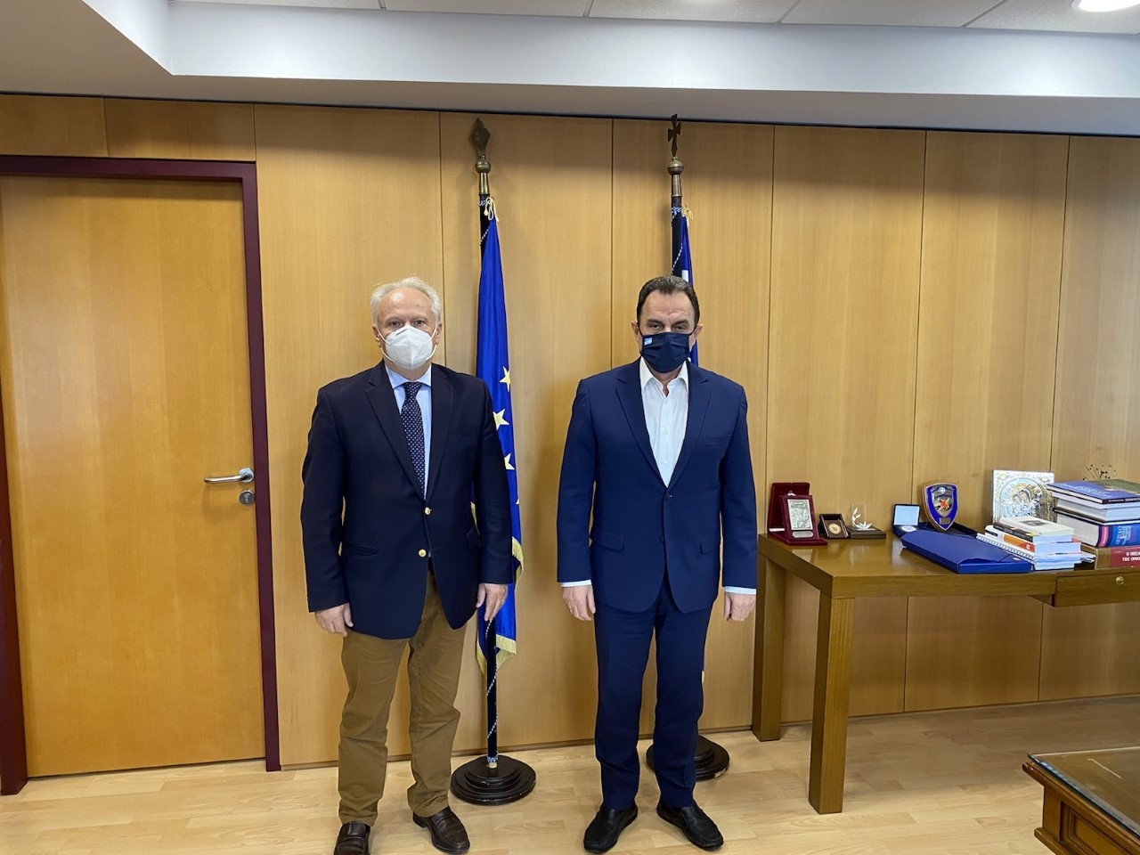 Συνάντηση Γιάννη Ανδριανού με τον υφυπουργό, Γιώργο Γεωργαντά