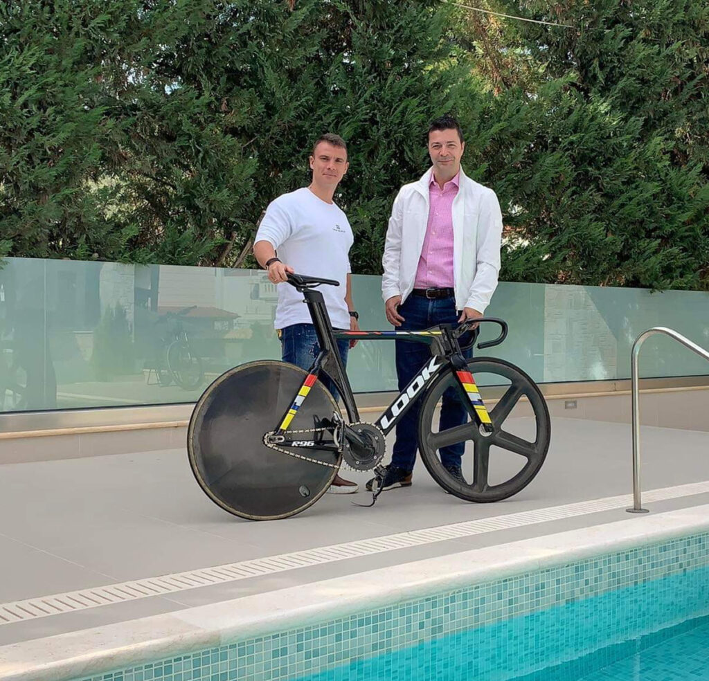 Παγκόσμιος Πρωταθλητής Ποδηλασίας Χρήστος Βολικάκη με Κωνσταντίνο Μάκαρη στο Άργος