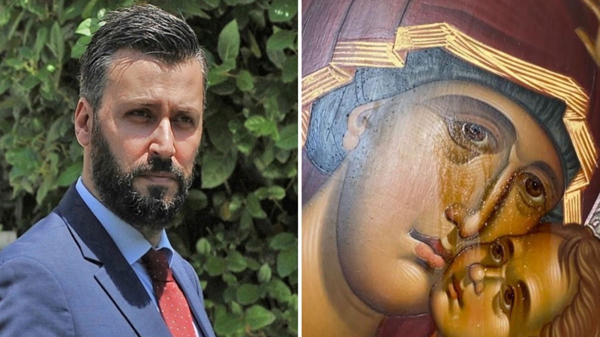 Καλλιάνος: «Η εικόνα της Παναγίας δακρύζει εδώ και ένα χρόνο» – Σφάζονται στα social media για τις αναρτήσεις του