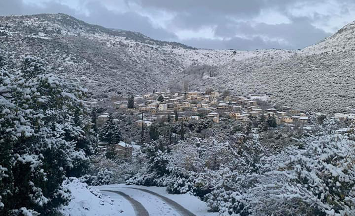 Υπέροχα ορεινά χωριά του Άργους κάτασπρα και μαγευτικά (Εικόνες)