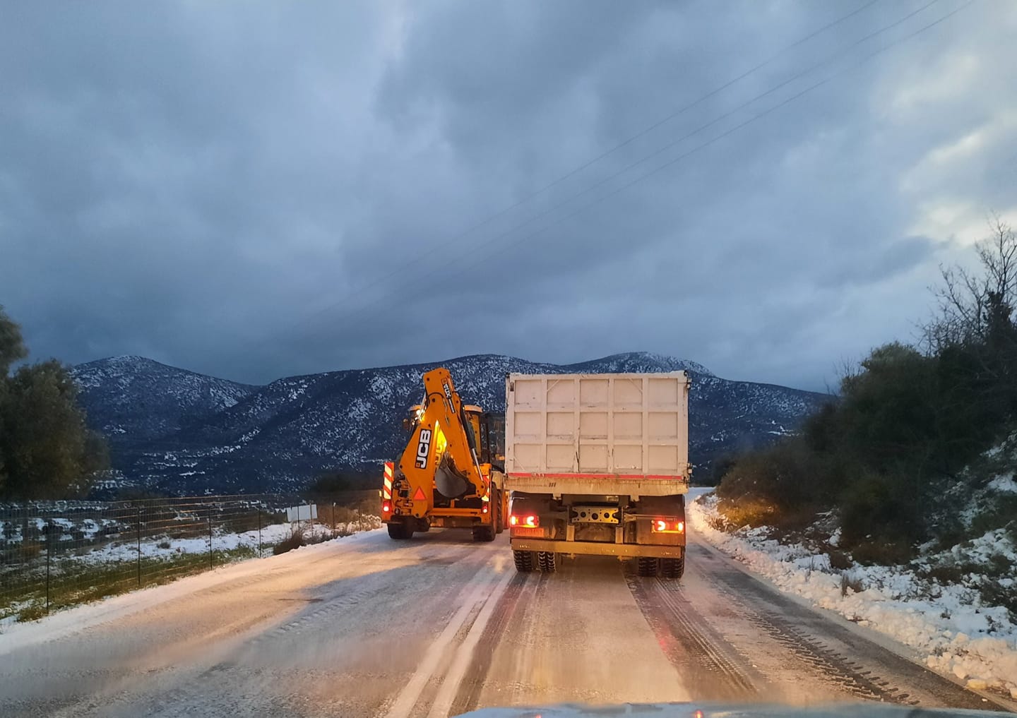 Επίδαυρος χιόνια δρόμοι