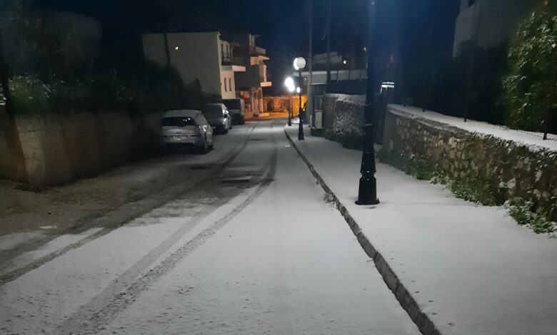 Χιόνια Επίδαυρος 24 1 2022