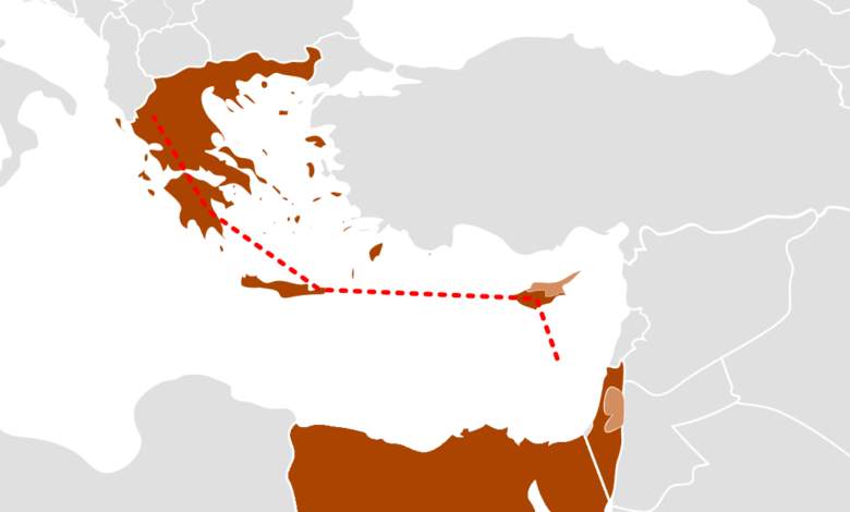 eastmed pipeline map