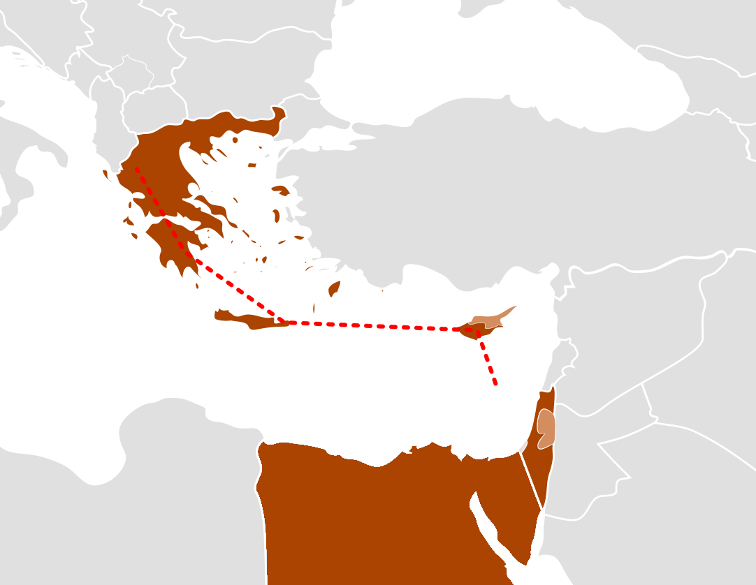 eastmed pipeline map