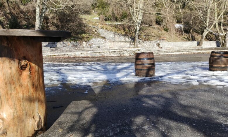 Αρκαδία Λιμποβίσι Πιάνα Ελάτη χιόνια (2)