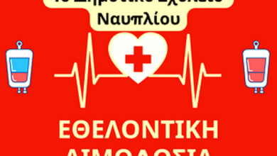 Αφίσα αιμοδοσίας