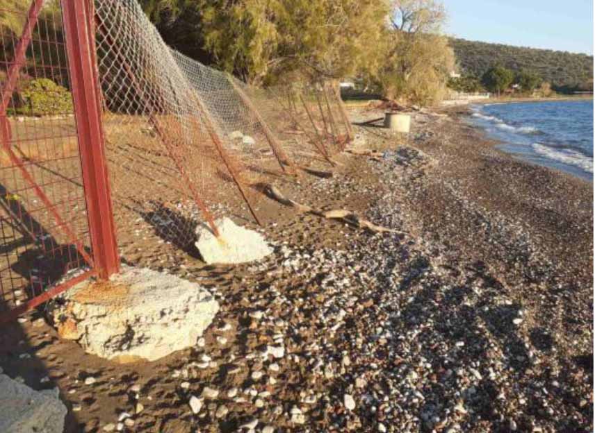 Διάβρωση ακτών και εικόνες εγκατάλειψης σε Κάντια και Τολό