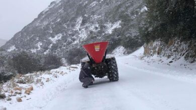 Χιόνια δήμος Άργους Μυκηνών (1)