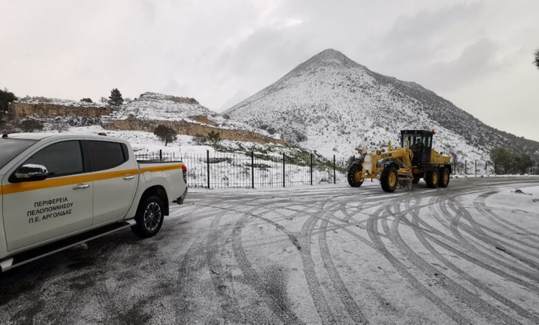 Χιόνια κακοκαιρία Ελπίδα Πελοπόννησος (8)