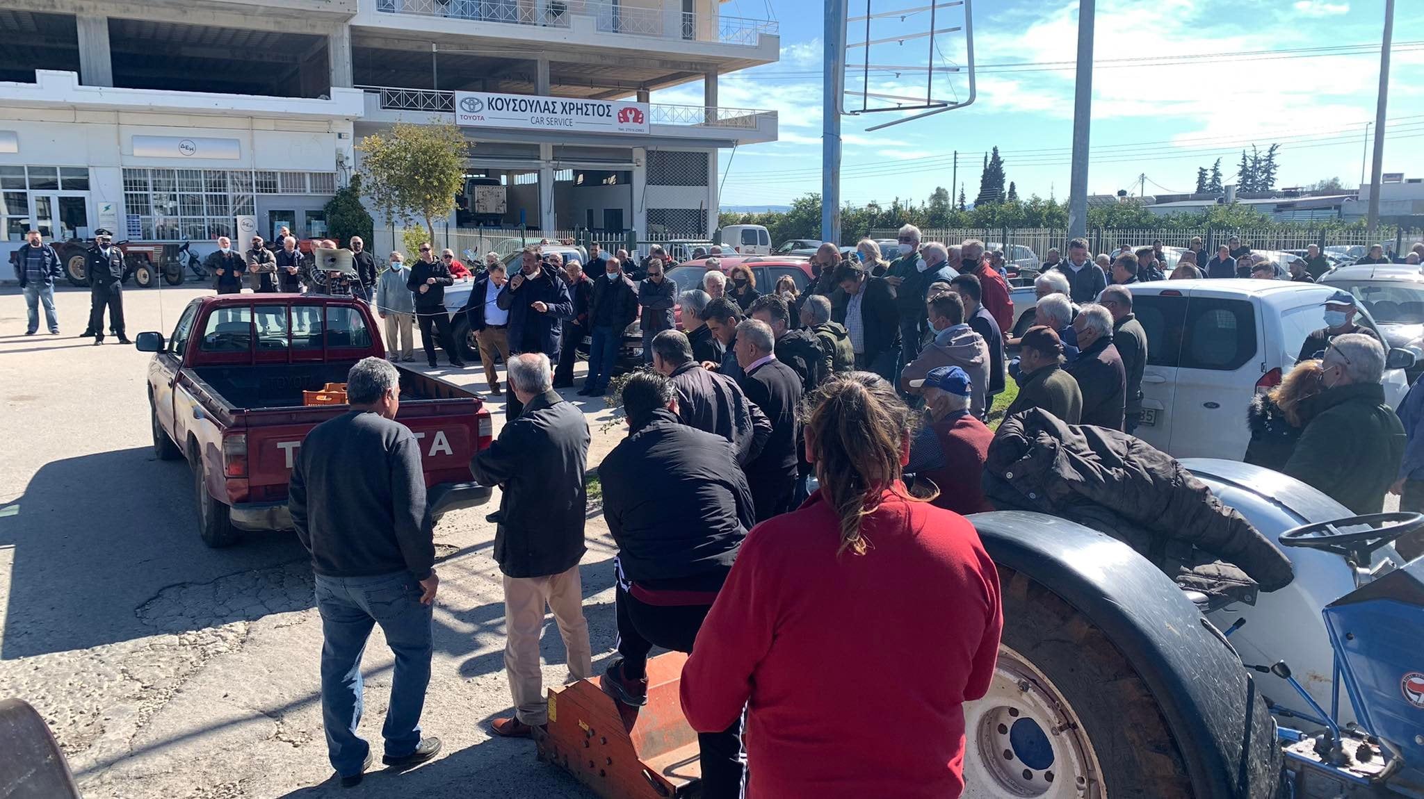 Διαμαρτυρία αγροτών ΔΕΗ Άργους (3)