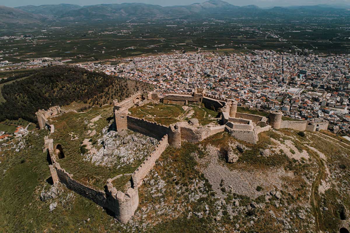 Κάστρο Λάρισας και Άργος από ψηλά