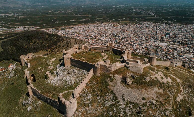 Κάστρο Λάρισας και Άργος από ψηλά