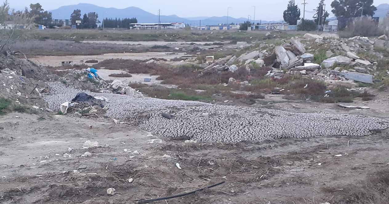 Λυματολάσπη υγρότοπος Ναυπλίου Νέας Κίου (1)