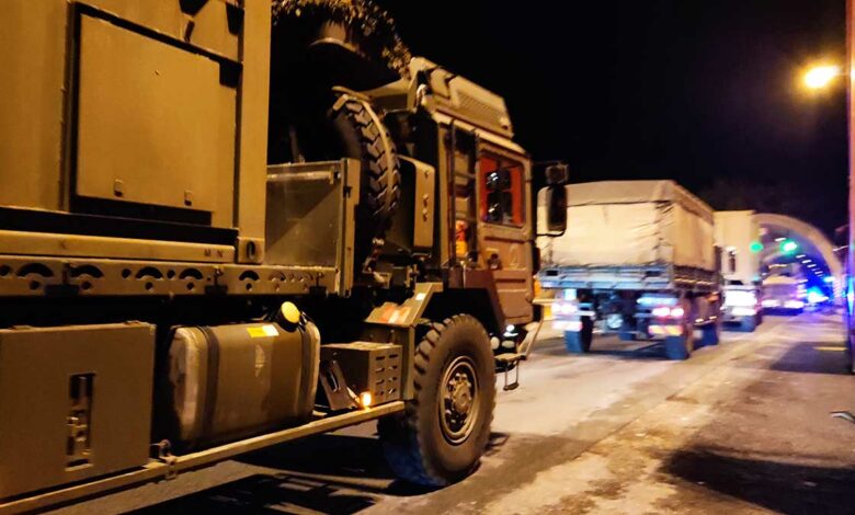 Βρετανική στρατιωτική φάλαγγα στην Εγνατία (1)