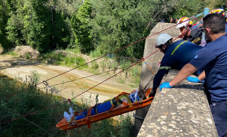 Άσκηση διάσωσης στον αρχαιολογικό χώρο Αρχαίας Ολυμπίας