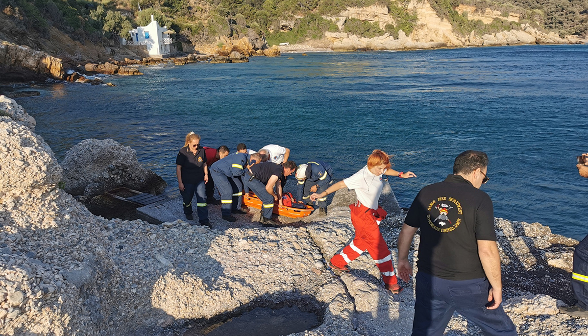 Διάσωση Σάμος ελικόπτερο συντριβή