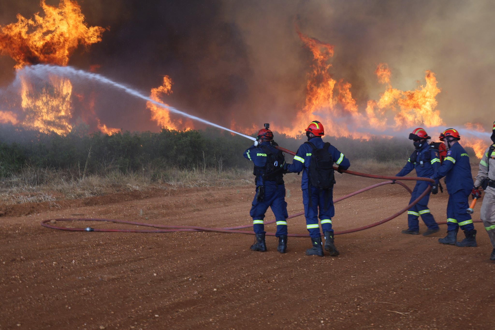 Αχαΐα: Μεγάλη φωτιά σε δασική έκταση στην περιοχή Φλόκα