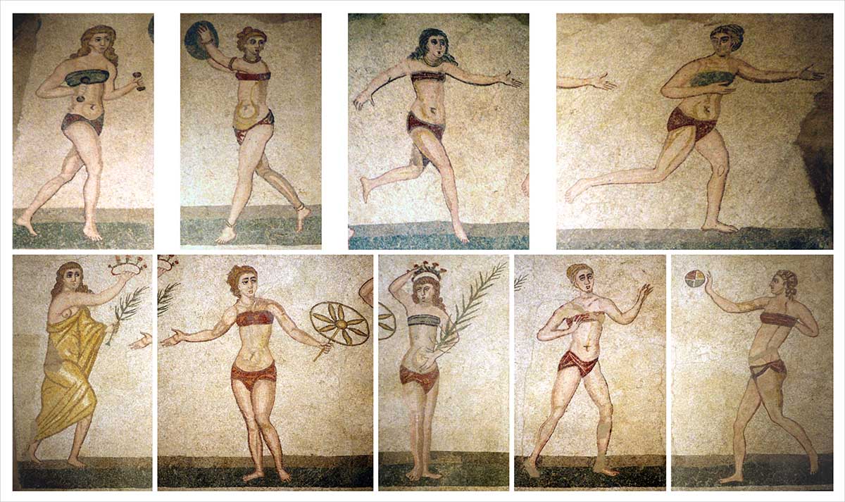 villa romana del casale bikini all girls