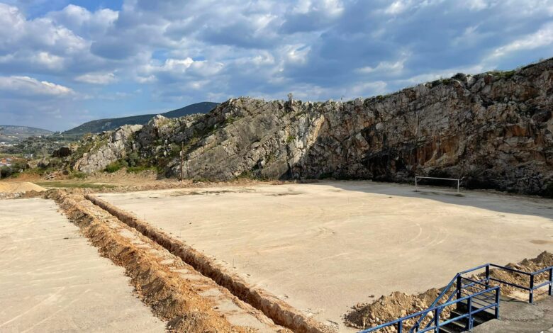 Ναύπλιο γήπεδο Νταμάρι έργα (3)