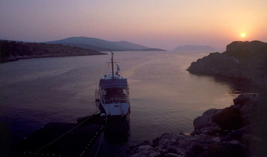 Ένα όμορφο ηλιοβασίλεμα στο Δοκό