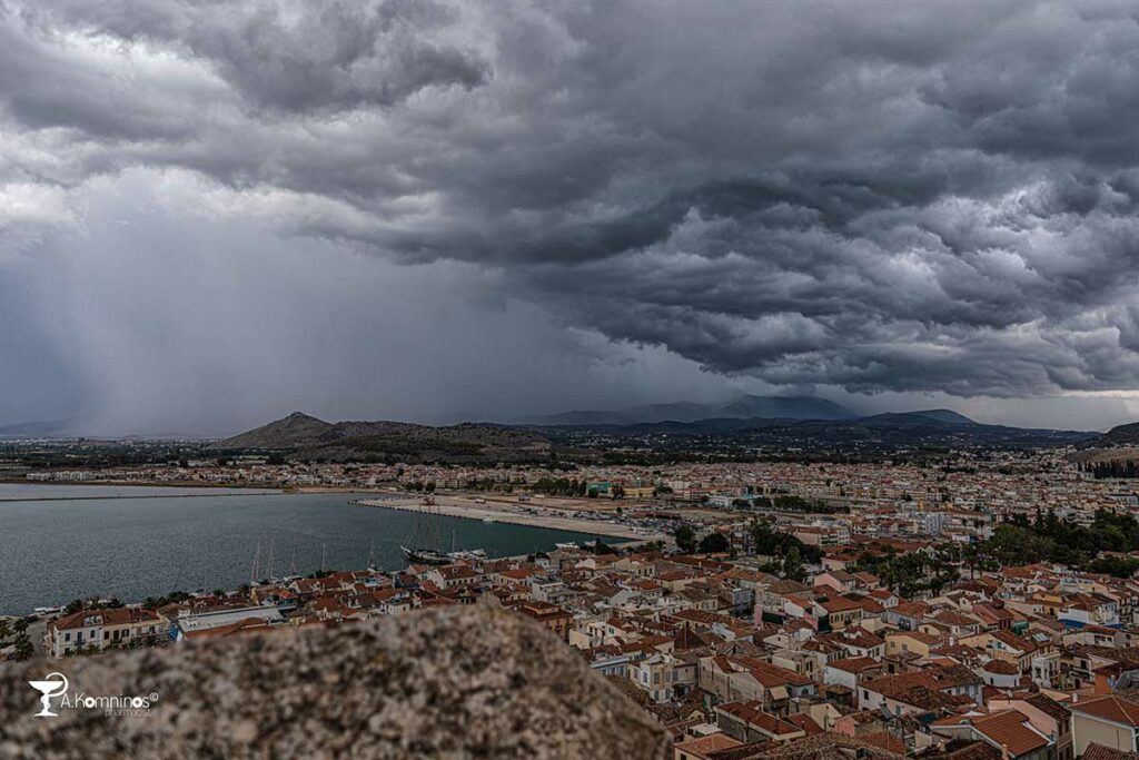 Καταιγίδα στο Ναύπλιο