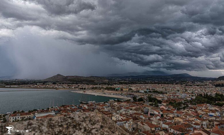 Καταιγίδα στο Ναύπλιο