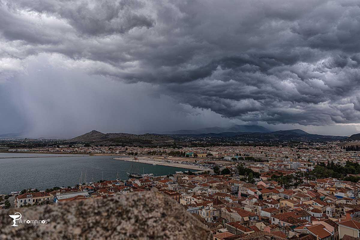 Καταιγίδα στο Ναύπλιο