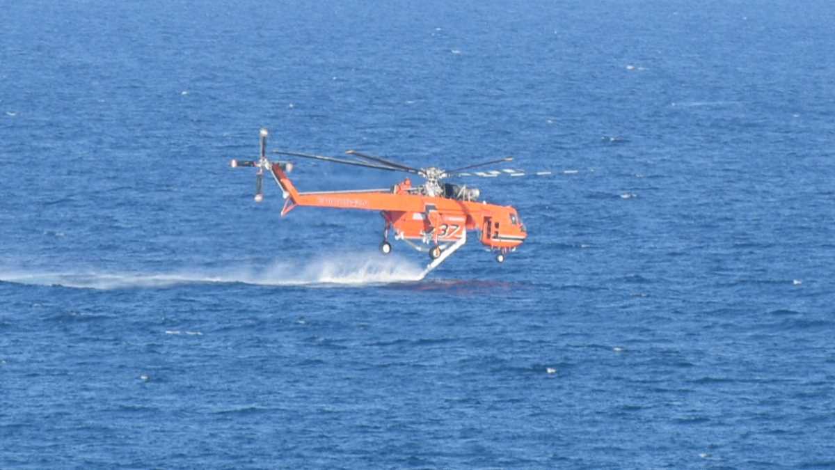 Πυροσβεστικό ελικόπτερο ericsson στο Τολό 2022