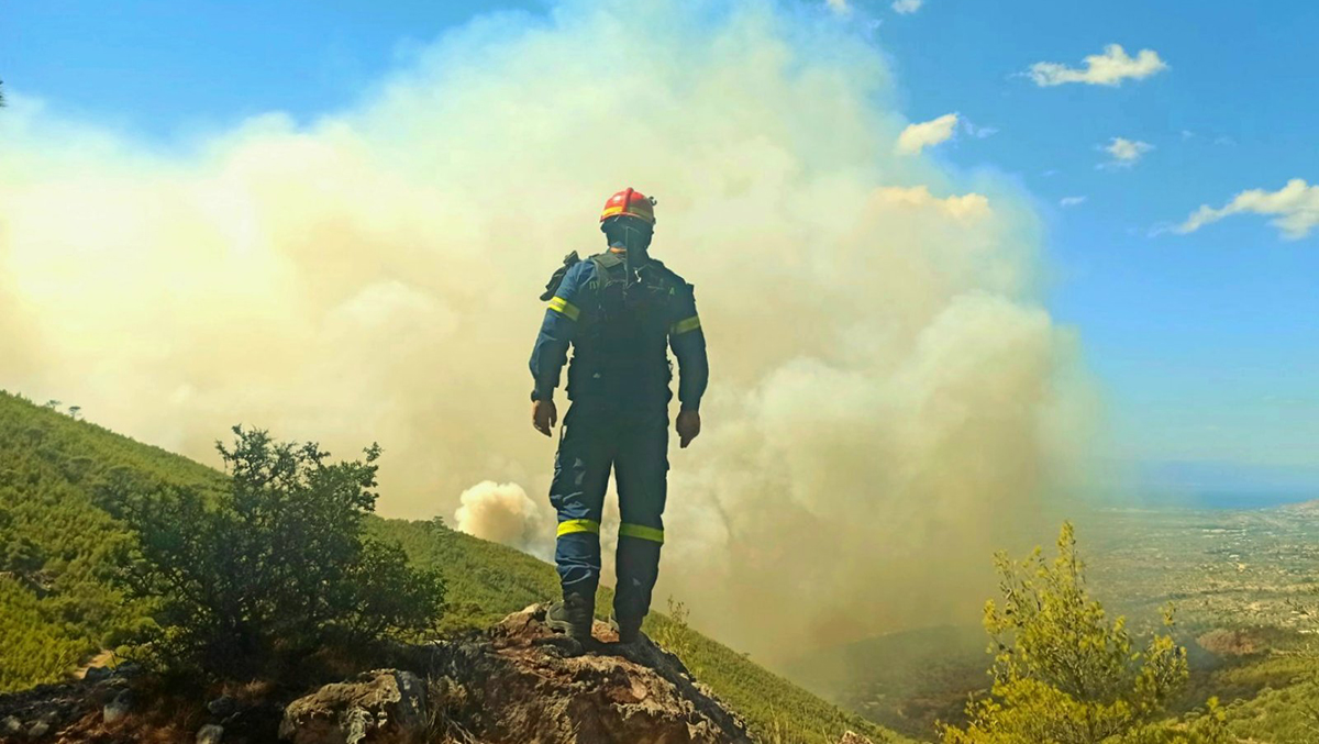 Λακωνία: Συναγερμός για φωτιά στην περιοχή Χαρακιά