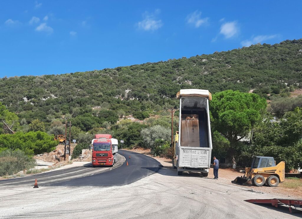 Άσφαλτος δρόμος Επίδαυρος Κολιάκι (1)