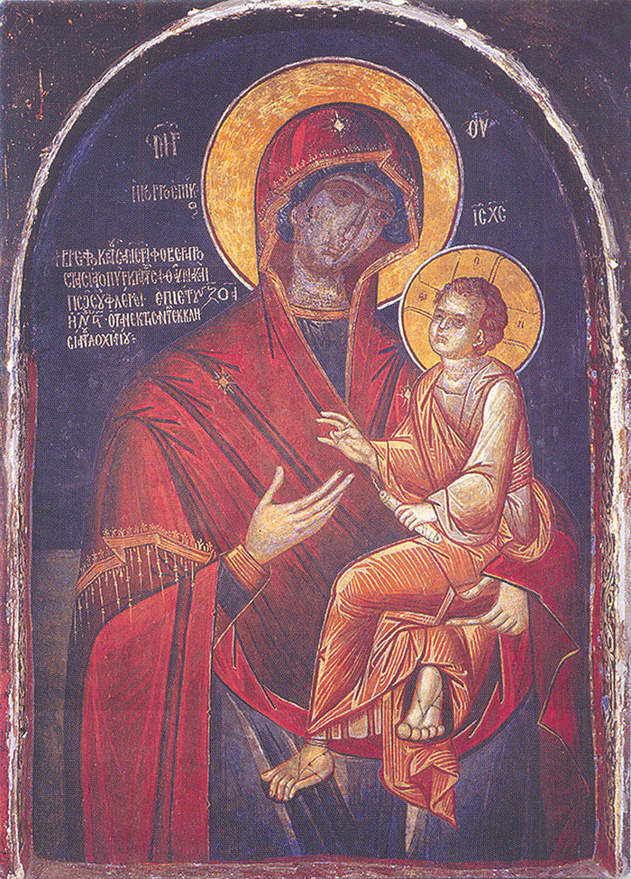 Η θαυματουργή εικόνα της Υπεραγίας Θεοτόκου της Γοργοεπηκόου βρίσκεται στην Ιερά Μονή Δοχειαρίου του Αγίου Όρους.