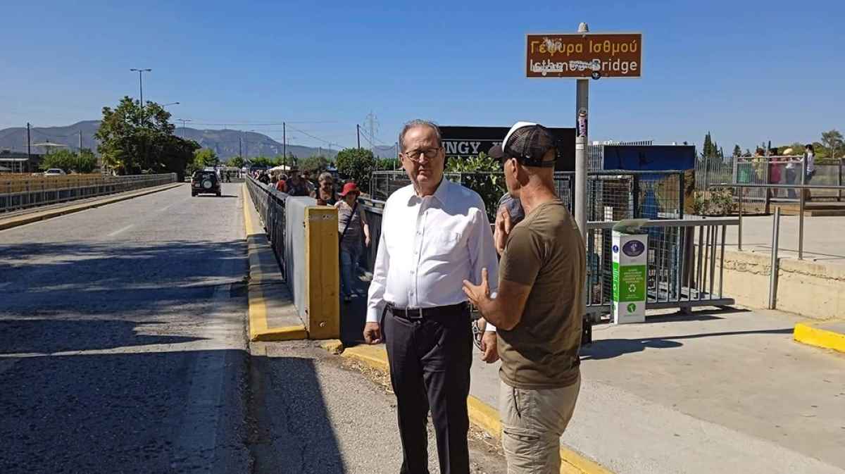 Συνεχίζονται οι εργασίες στον Ισθμό της Κορίνθου