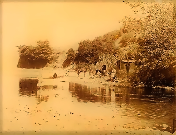 Ο ποταμός Ασκάνιος στην Κερασούντα Πόντου Φωτογραφία των Αδελφών Κακούλη δεκαετία 1890 inpixio