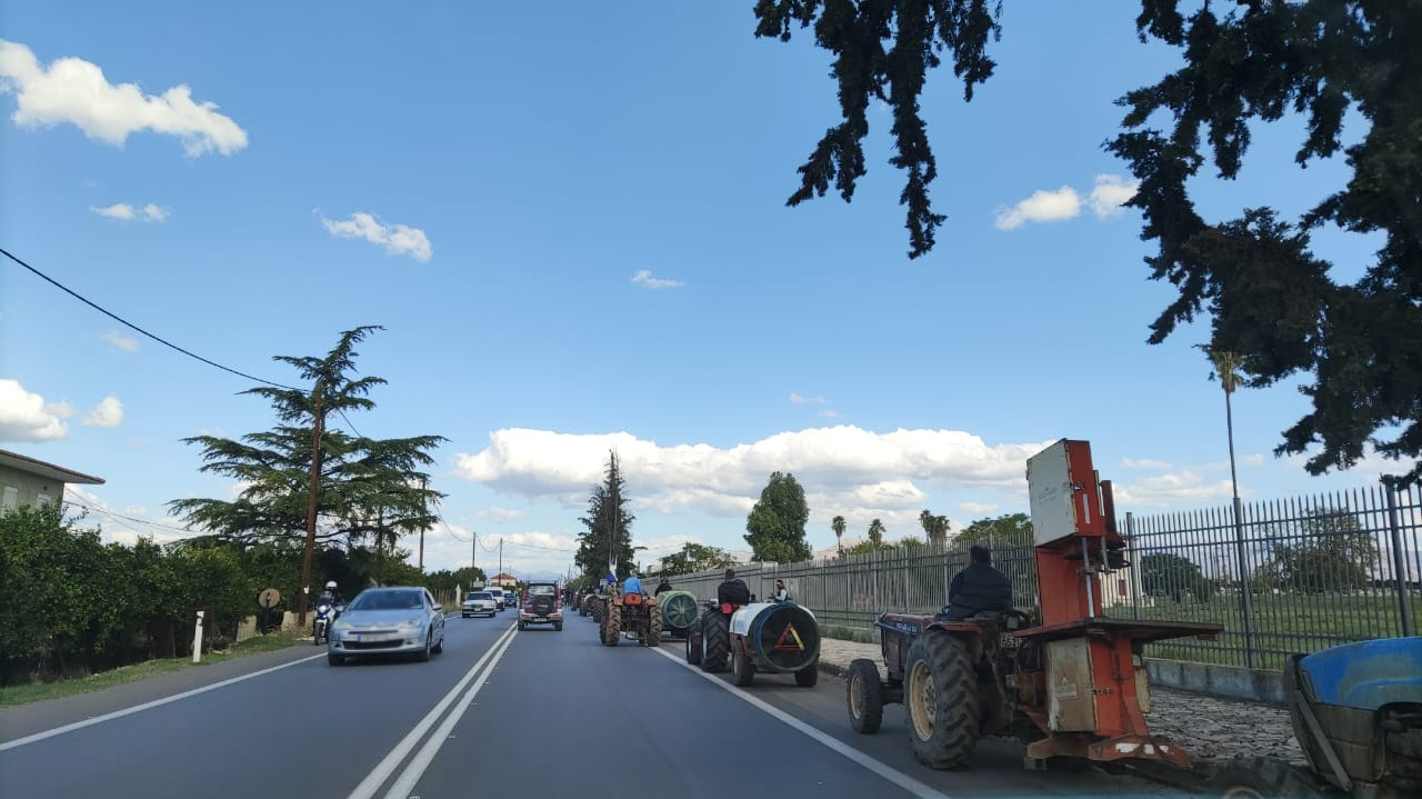 Διαμαρτυρία αγροτών Αργολίδα τρακτέρ (6)