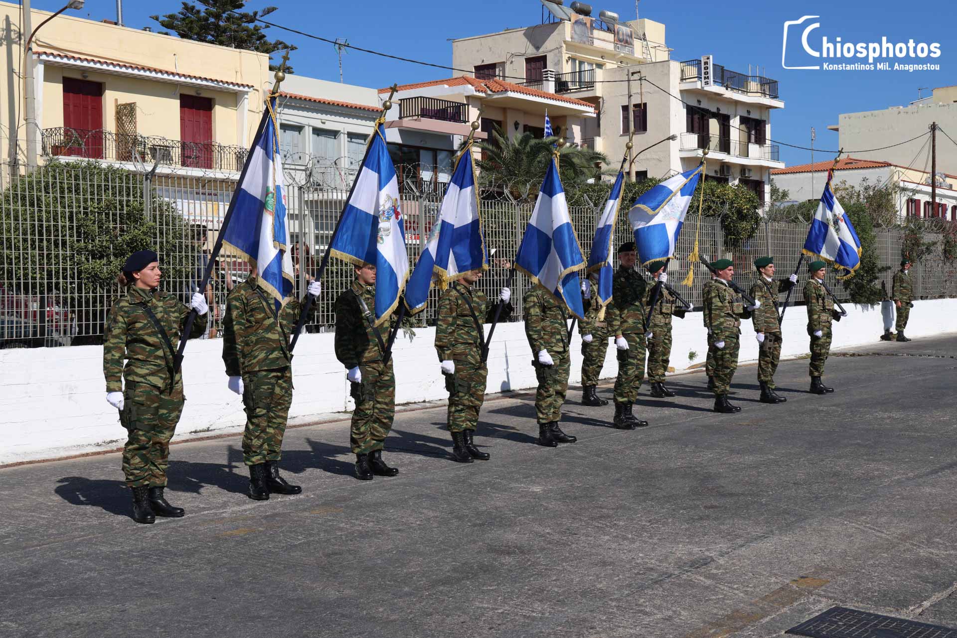Κάλυψη Ελληνικών σημαιών 28η Οκτωβρίου (1)