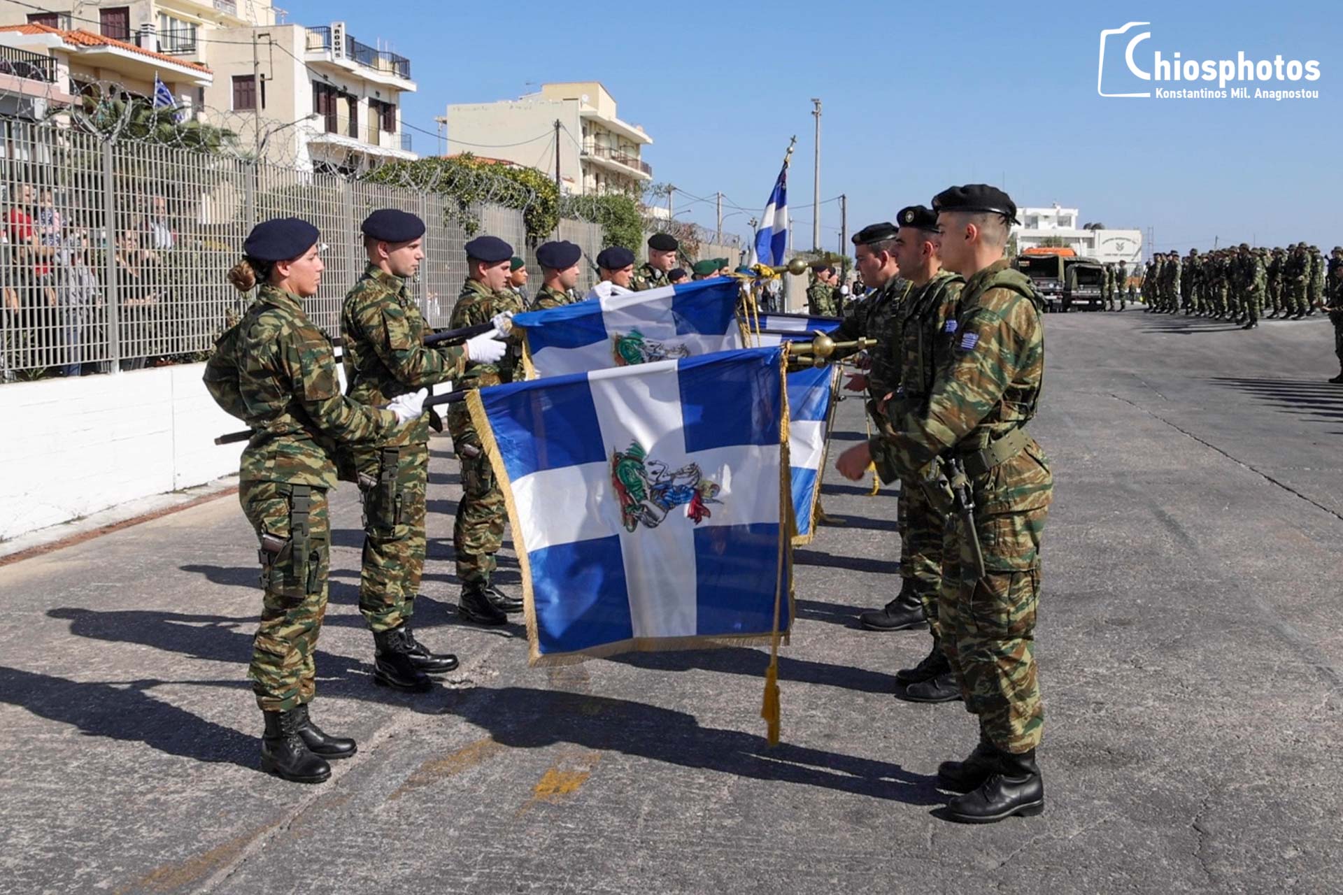 Κάλυψη Ελληνικών σημαιών 28η Οκτωβρίου (2)