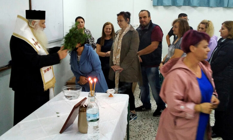 ΣΔΕ Ναυπλίου αγιασμός (1)