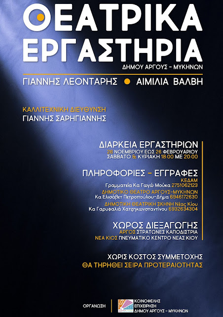 Θεατρικά εργαστήρια ΚΕΔΑΜ