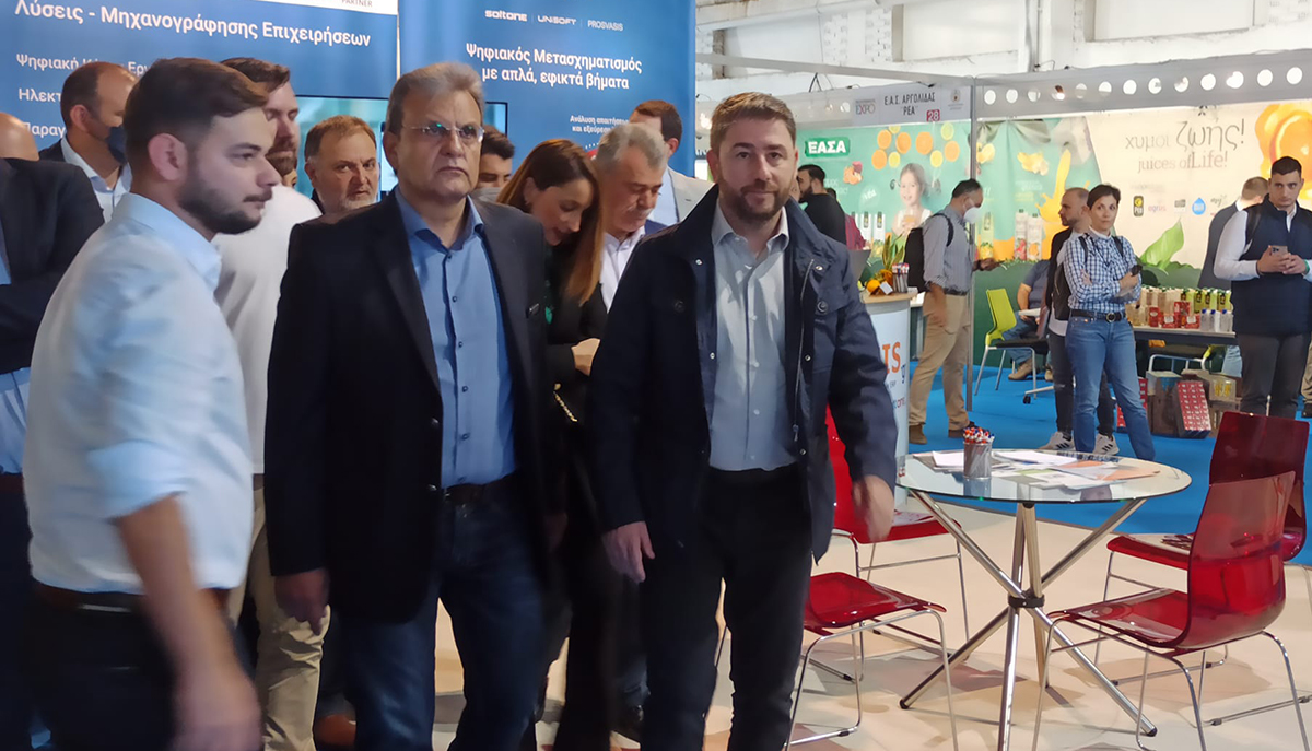 Αργολίδα: Ζεστή υποδοχή για τον Νίκο Ανδρουλάκη στην “Πελοπόννησος EXPO”