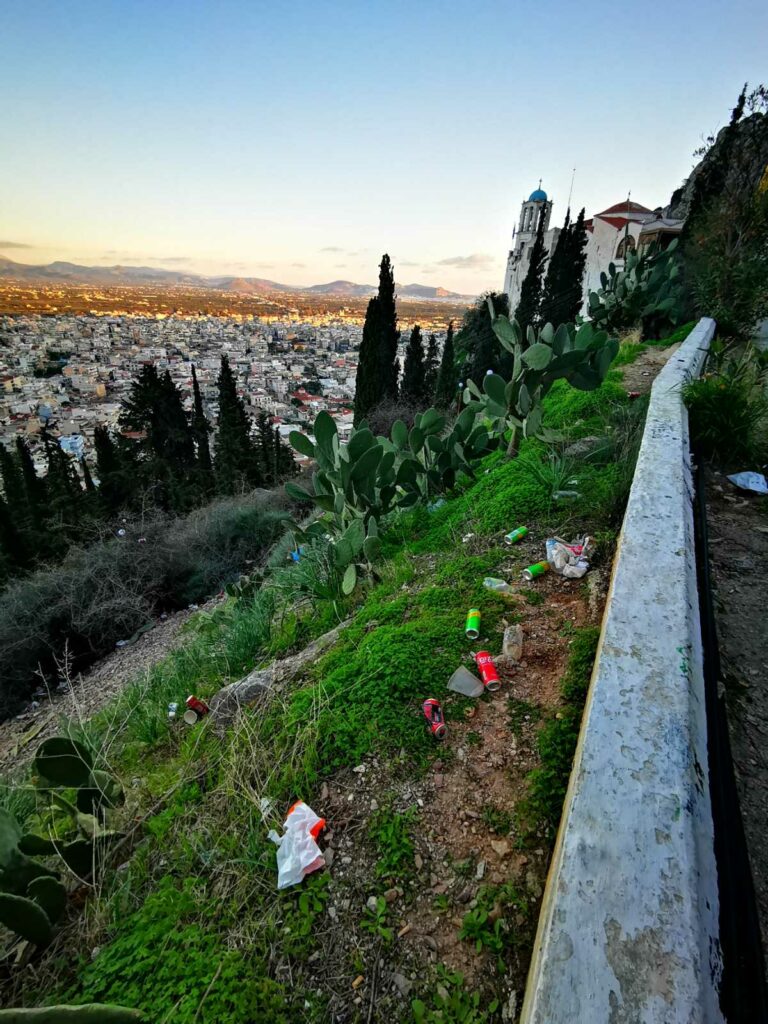 Λόφος Παναγίας Πορτοκαλούσας Άργος σκουπίδια (6)