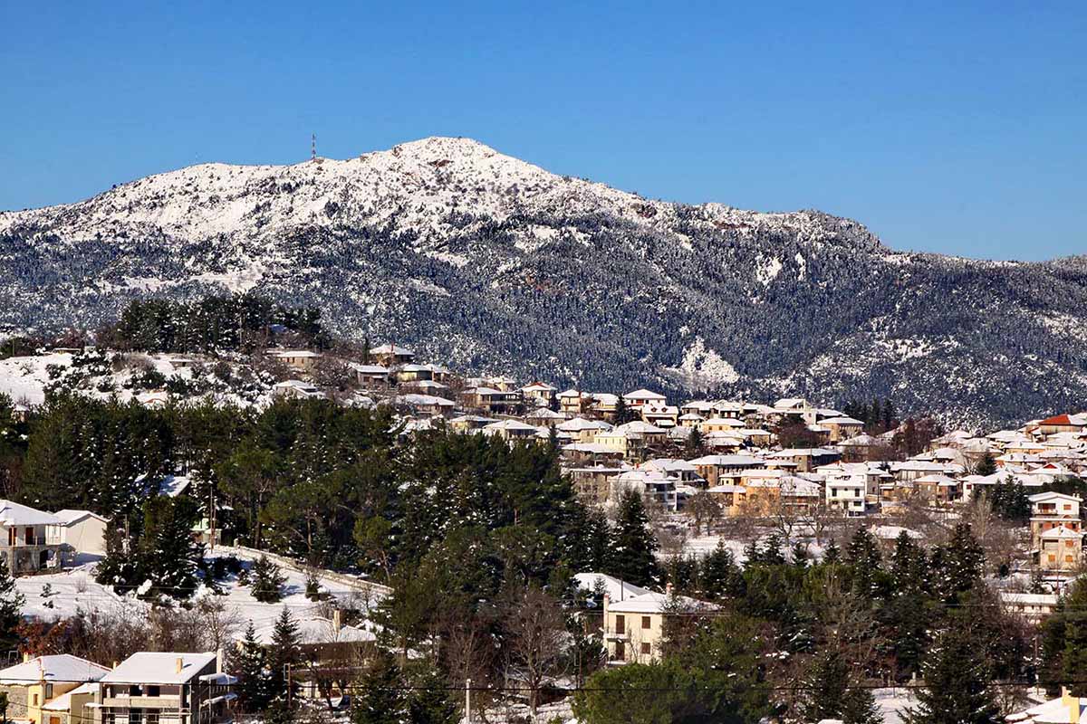 Ποιο χωριό της Πελοποννήσου ξεπάγιασε στους 3,2 βαθμούς κελσίου