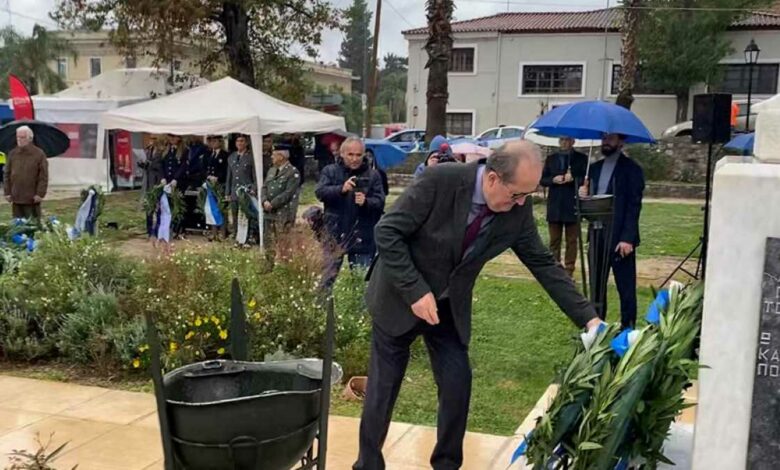 Περιφερειάρχης Πελλοποννήσου Παναγιώτης Νίκας Επέτειος Ναύπλιο 1